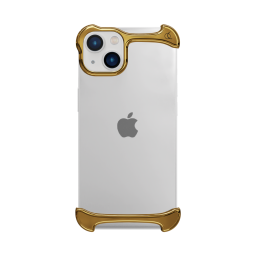 Arc Pulse - Dubbelzijdige Titanium Bumper Case - iPhone 13 - Goud