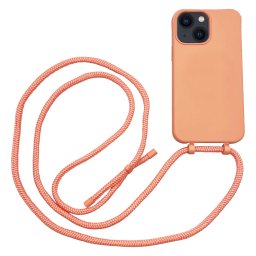 Høyde - iPhone 13 Mini - Telefoonhoes met koord - Oranje