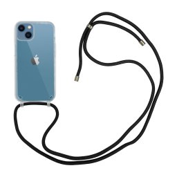 Høyde - iPhone 13 Mini - Telefoonhoes met koord - Transparant