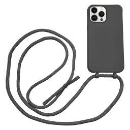 Høyde - iPhone 13 Pro Max - Telefoonhoes met koord - Zwart