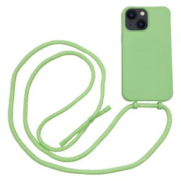 Høyde - iPhone 13 - Telefoonhoes met koord - Lime Groen