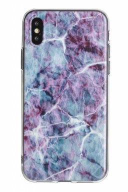 Lunso - backcover hoes - iPhone 7 Plus / 8 Plus - Marble Scarlett