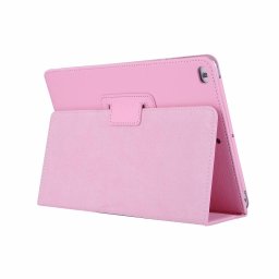 Lunso - iPad 9.7 (2017/2018) / Pro 9.7 / Air / Air 2 - Stand flip sleepcover hoes - Lichtroze