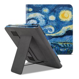 Lunso - Luxe sleepcover stand hoes - Kobo Sage (8 inch) - Van Gogh De Sterrennacht