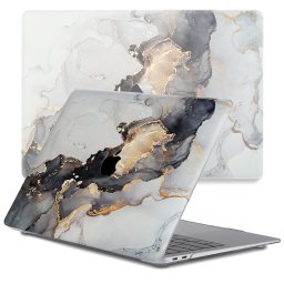 Lunso MacBook Air 13 inch (2018-2019) cover hoes - case - Marble Magnus