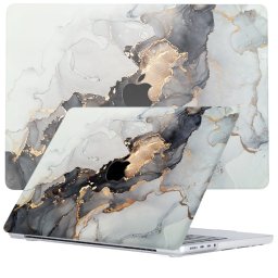 Lunso MacBook Pro 14 inch (2021-2023) cover hoes - case - Marble Magnus