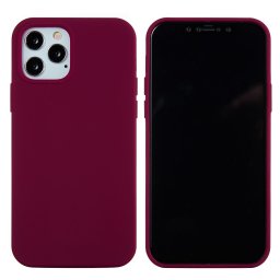 Lunso - Softcase Backcover hoes - iPhone 13 Pro Max - Wijnrood