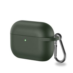 Lunso - Softcase cover hoes - AirPods Pro - Army Groen